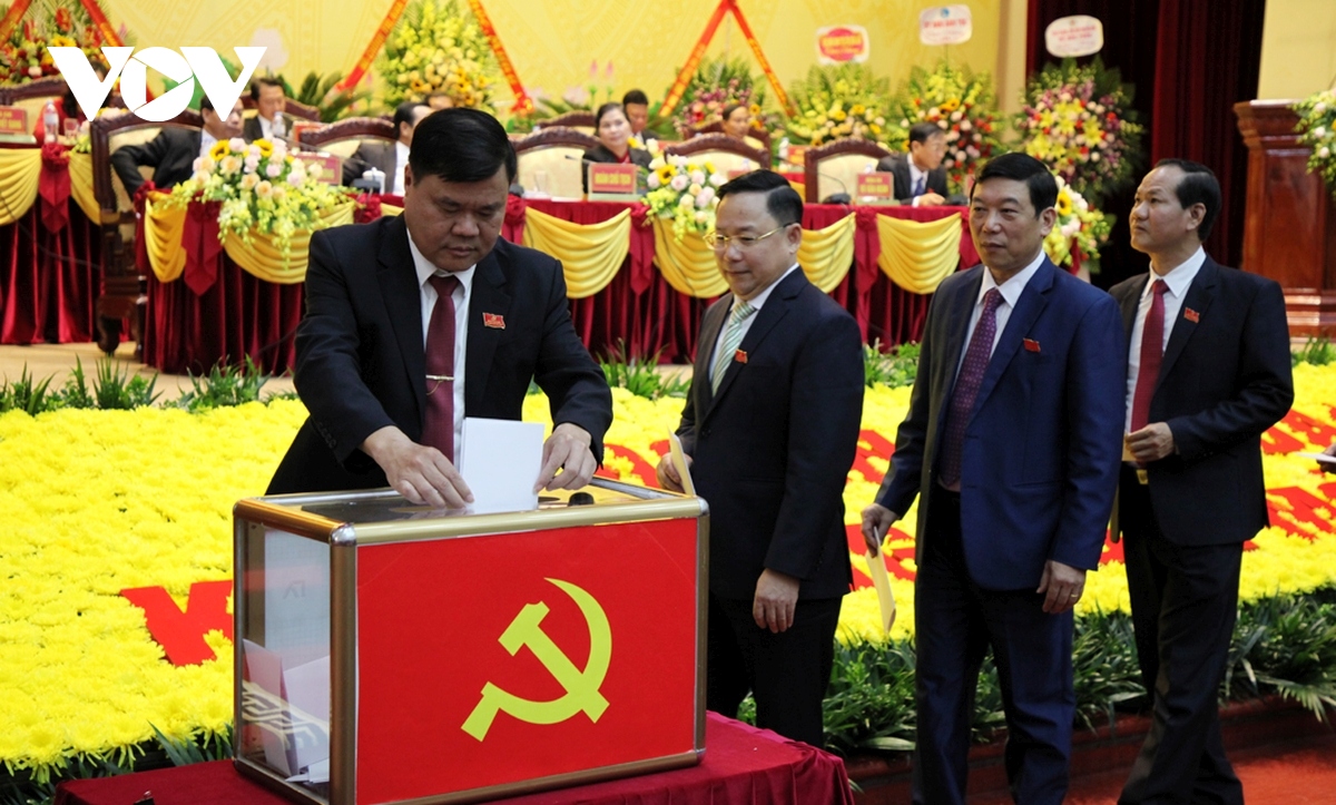 Đại hội Đảng bộ tỉnh Lai Châu bầu 47 đại biểu vào Ban Chấp hành khoá mới